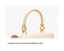 Bolsa Feminina BAFELLI NOVA MODA ESTILO ELEGANTE BOLSA DE OMBRO EM COURO LEGÍTIMO DOURADO MARCA DE LUXO 2026