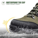 GOLDEN CAMEL Sapatos de caminhada para homens, à prova d'água, botas de caminhada de cano baixo, sapatos de couro para trekking, tênis masculinos para caminhada, novos