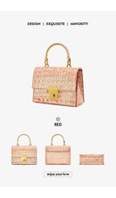 Bolsa Feminina BAFELLI NOVA MODA ESTILO ELEGANTE BOLSA DE OMBRO EM COURO LEGÍTIMO DOURADO MARCA DE LUXO 2026