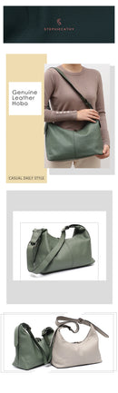 Sc luxo feminino couro crossbody saco grande casual bolsa de ombro alça larga bolsa feminina diariamente 100% couro genuíno hobo saco