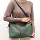 Sc luxo feminino couro crossbody saco grande casual bolsa de ombro alça larga bolsa feminina diariamente 100% couro genuíno hobo saco