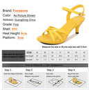 Sandálias de salto alto Peep Toe para mulheres, corrediças sensuais para festas de boate, sapatos cruzados, saltos finos, cor doce, tamanho grande 43, verão