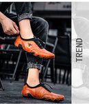 Novos Sapatos Casuais Masculinos 2026, Confortáveis e de Moda, Sapatos de Couro de Alta Qualidade, Sapatos de Condução Masculinos, Sapatos Planos Feitos à Mão, Tamanho 48