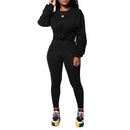 two piece set women 2 piece set stacked leggings clothes for women outfits stacked pants tracksuit female fall clothes 2025