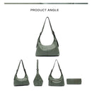 Sc luxo feminino couro crossbody saco grande casual bolsa de ombro alça larga bolsa feminina diariamente 100% couro genuíno hobo saco