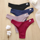 5 pçs/set algodão lingerie calcinha sexy roupa interior feminina tangas cuecas femininas calcinha tanga biquíni sólido 13 cores