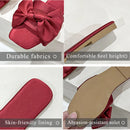 Nova moda cetim chinelos de casamento luxo feminino peep toe quarto sandálias casa sapatos de noiva dama de honra com arco de seda
