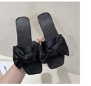 Nova moda cetim chinelos de casamento luxo feminino peep toe quarto sandálias casa sapatos de noiva dama de honra com arco de seda