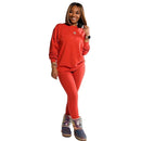 two piece set women 2 piece set stacked leggings clothes for women outfits stacked pants tracksuit female fall clothes 2025