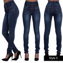 Mulheres jeans preto push up lápis denim calças senhoras vintage cintura alta casual estiramento magro mãe jean magro femme