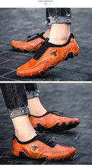 Novos Sapatos Casuais Masculinos 2026, Confortáveis e de Moda, Sapatos de Couro de Alta Qualidade, Sapatos de Condução Masculinos, Sapatos Planos Feitos à Mão, Tamanho 48
