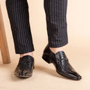 Moda masculina sapatos casuais de couro padrão de crocodilo sapatos de luxo deslizamento-em sapatos de casamento brogues de couro tamanho grande 38-48