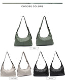 Sc luxo feminino couro crossbody saco grande casual bolsa de ombro alça larga bolsa feminina diariamente 100% couro genuíno hobo saco