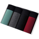 4pcs boxer shorts homem calcinha masculina boxer roupa interior de algodão para o sexo masculino casal sexy conjunto calecon tamanho grande lote macio