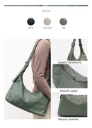 Sc luxo feminino couro crossbody saco grande casual bolsa de ombro alça larga bolsa feminina diariamente 100% couro genuíno hobo saco