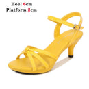 Sandálias de salto alto Peep Toe para mulheres, corrediças sensuais para festas de boate, sapatos cruzados, saltos finos, cor doce, tamanho grande 43, verão