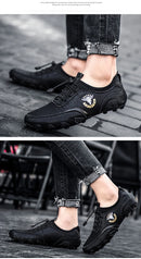 Novos Sapatos Casuais Masculinos 2026, Confortáveis e de Moda, Sapatos de Couro de Alta Qualidade, Sapatos de Condução Masculinos, Sapatos Planos Feitos à Mão, Tamanho 48