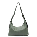 Sc luxo feminino couro crossbody saco grande casual bolsa de ombro alça larga bolsa feminina diariamente 100% couro genuíno hobo saco