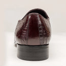 Moda masculina sapatos casuais de couro padrão de crocodilo sapatos de luxo deslizamento-em sapatos de casamento brogues de couro tamanho grande 38-48