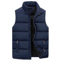 Colete masculino jaqueta quente sem mangas inverno à prova dwaterproof água casaco com zíper outono gola alta casual roupas de marca
