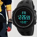 Relógio esportivo militar eletrônico masculino, luminoso, multifunções, LED, digital, relógio de pulso para meninos, estudantes, adolescentes, crianças