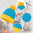 Gorro e luvas engraçados para cosplay de natal, 2 peças, chapéu de malha clássico quente unissex de inverno, Halloween, acessórios de fantasia de ano novo