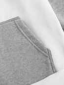 Novo outono ainter esportes ao ar livre estilo raglan contraste cor moletom com capuz moda versátil topos masculinos