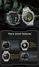 NOVO 2026 Smartwatch GPS Militar para Atividades ao Ar Livre com Mapa Offline, GPS L1+L2 de Banda Dupla, Bússola, Ciclismo, Corrida, Natação, Monitor de Frequência Cardíaca e 10ATM