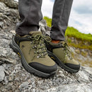 GOLDEN CAMEL Sapatos de caminhada para homens, à prova d'água, botas de caminhada de cano baixo, sapatos de couro para trekking, tênis masculinos para caminhada, novos
