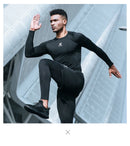 KELME Camisetas masculinas para corrida, camisas de compressão, musculação, esportes, mangas compridas, exercícios, treino, fitn