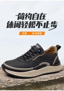 Mocassins masculinos de couro, confortáveis, respiráveis, leves, antiderrapantes, à prova d'água, sapatos casuais para atacado