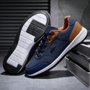 2025 sapatos masculinos primavera outono à prova dwaterproof água tênis de caminhada lazer masculino sapatos esportivos de couro antiderrapante calçado tênis para homem