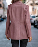 Blazer Feminino de Manga Longa, Cardigã Casual Chic Francês, Casaco Feminino, Vestuário Feminino