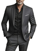 2 peças ternos de tamanho extra grande para homens casamento noivo smoking conjuntos de baile negócios masculino blazer trajes de hombre