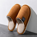 Inverno quente chinelos casa dos homens antiderrapante sapatos macios confortáveis de salto plano casa interior quarto chinelos de pelúcia quarto sapatos femininos
