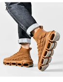 Tênis de corrida respirável de luxo masculino, Tênis Casual Masculino, Treinador de tênis, Mocassins Moda Corrida