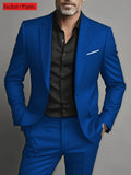 2 peças ternos de tamanho extra grande para homens casamento noivo smoking conjuntos de baile negócios masculino blazer trajes de hombre