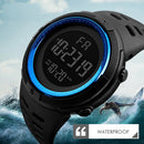 Relógio esportivo militar eletrônico masculino, luminoso, multifunções, LED, digital, relógio de pulso para meninos, estudantes, adolescentes, crianças