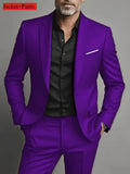 2 peças ternos de tamanho extra grande para homens casamento noivo smoking conjuntos de baile negócios masculino blazer trajes de hombre