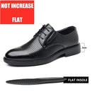 3/6/8 cm sapatos de elevador homens vestido sapatos preto couro macio aumentar sapatos formais casuais negócios oxfords terno sapatos