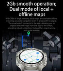 NOVO 2026 Smartwatch GPS Militar para Atividades ao Ar Livre com Mapa Offline, GPS L1+L2 de Banda Dupla, Bússola, Ciclismo, Corrida, Natação, Monitor de Frequência Cardíaca e 10ATM