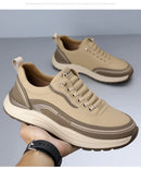 Mocassins masculinos de couro, confortáveis, respiráveis, leves, antiderrapantes, à prova d'água, sapatos casuais para atacado