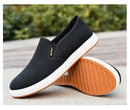 Tênis de lona masculino casual deslizamento vulcanizado leve sapatos planos acessível frete grátis