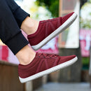Tênis descalço minimalista masculino, ajuste largo, sola zero, relaxamento ideal, treinador cruzado masculino, sapatos descalços, caixa de dedo largo