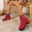 2025 novas mulheres antiderrapantes botas de tornozelo plataforma zíper salto alto botas curtas confortáveis sapatos de designer feminino zapatos de mujer