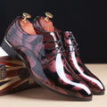 Sapatos masculinos de escritório com padrão floral, sapatos formais de couro de luxo, sapatos de casamento para noivo, sapatos oxford, vestido 37-50