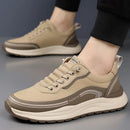 Mocassins masculinos de couro, confortáveis, respiráveis, leves, antiderrapantes, à prova d'água, sapatos casuais para atacado
