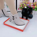 2023 botas de salto alto feminino primavera e outono botas únicas novos sapatos femininos zip branco à prova dwaterproof água taiwan sapatos de salto alto
