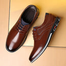 Sapatos de couro clássicos para homens deslizamento no dedo do pé apontado oxfords formal festa de casamento escritório negócios sapatos casuais para masculino