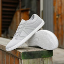 Tênis descalço minimalista masculino, ajuste largo, sola zero, relaxamento ideal, treinador cruzado masculino, sapatos descalços, caixa de dedo largo